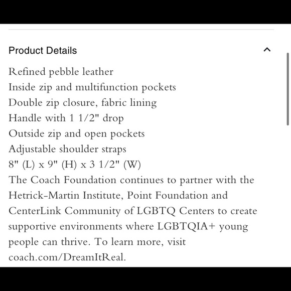 🍀🌈 NEW🌈Coach Mini Court Backpack With Rainbow "COACH"/shoulder bag/backpacks - Picture 10 of 10